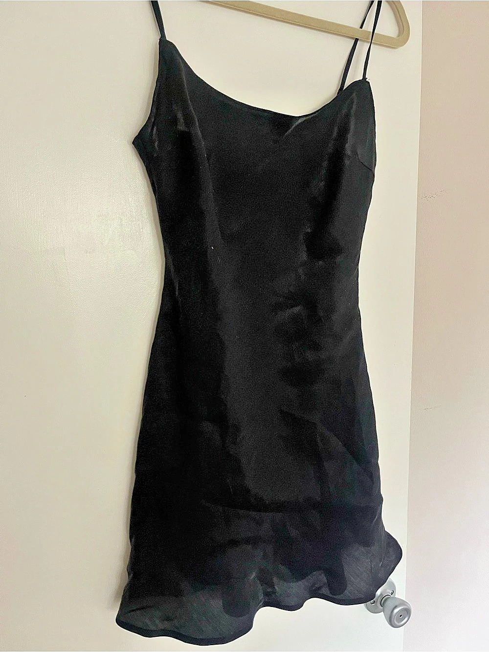 Black Mini Slip Dress Size Medium